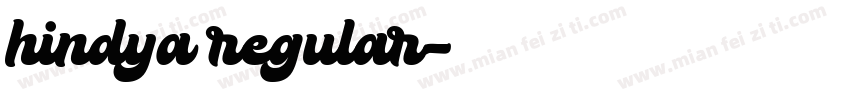 hindya regular字体转换